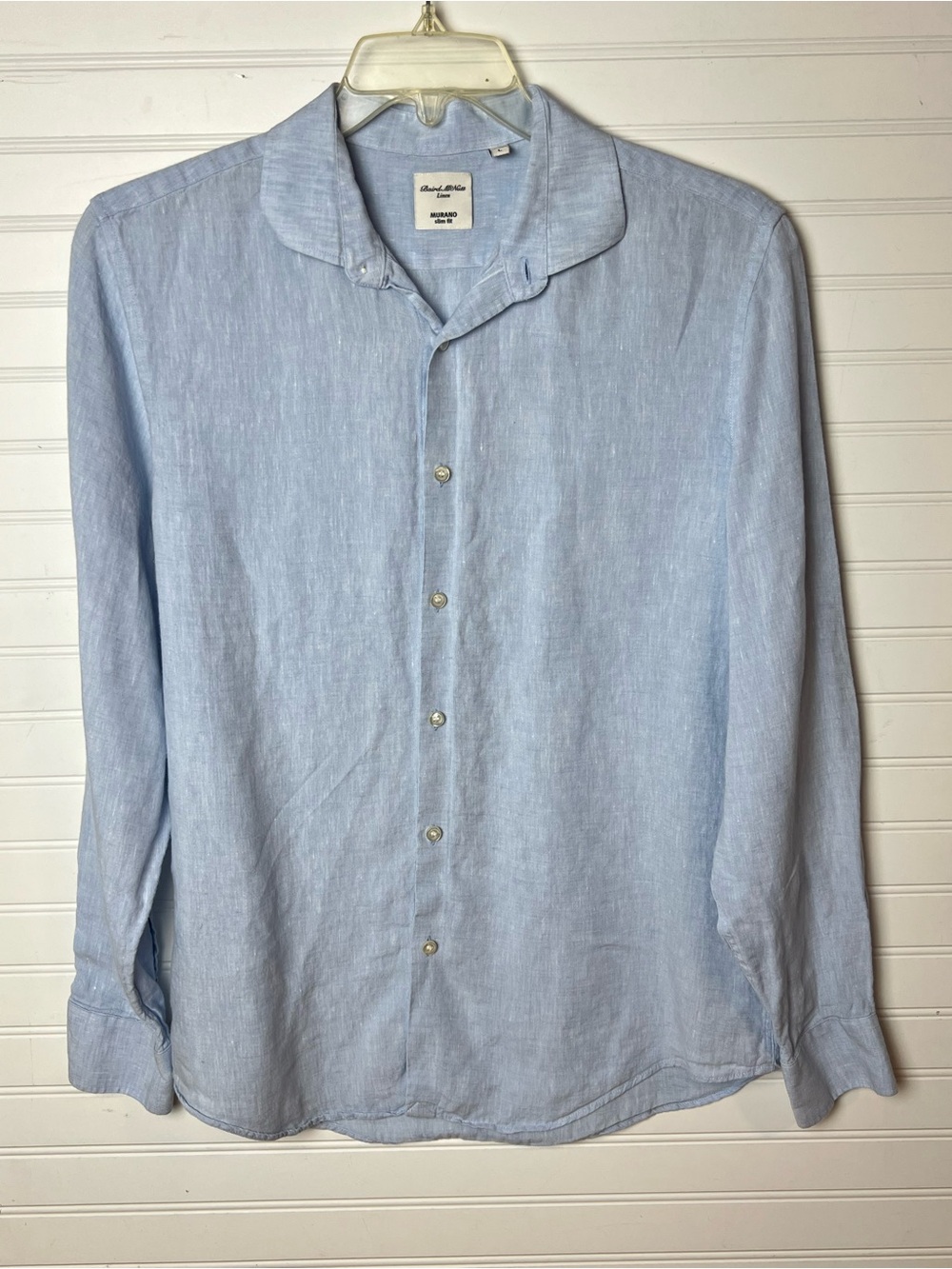 Baird McNutt Murano Light Blue Linen Shirt Women’s size L